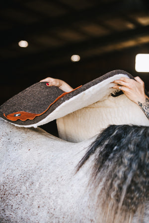 
                  
                    Saddle Pad - 100% Wool - Fleece Liner
                  
                